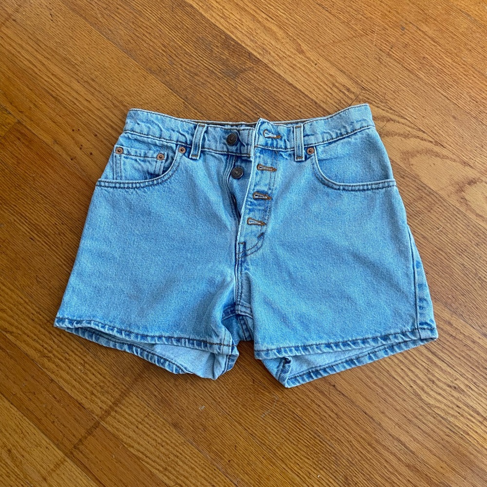 Levi’s Vintage shorts, high waisted, button up, jean shorts
